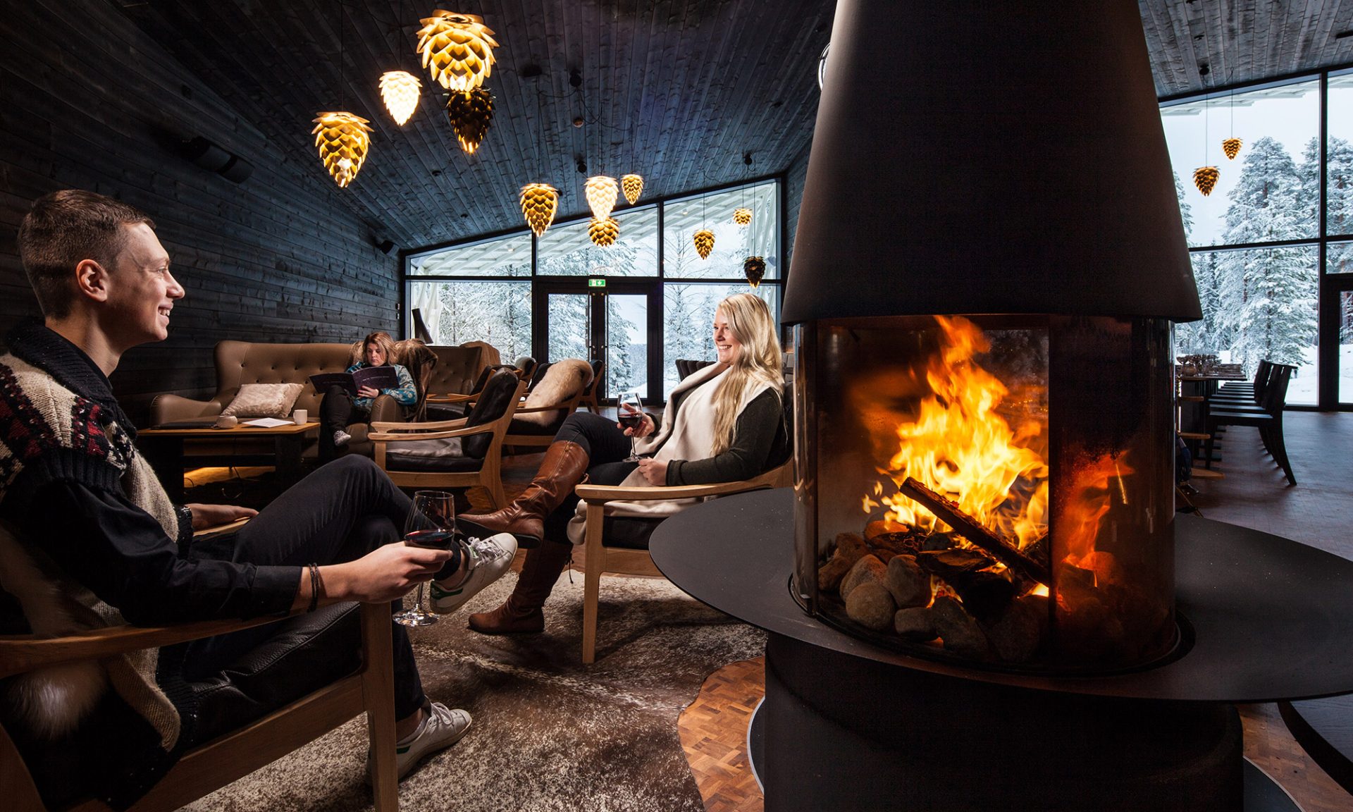 Arctic TreeHouse Hotel Lounge Takka