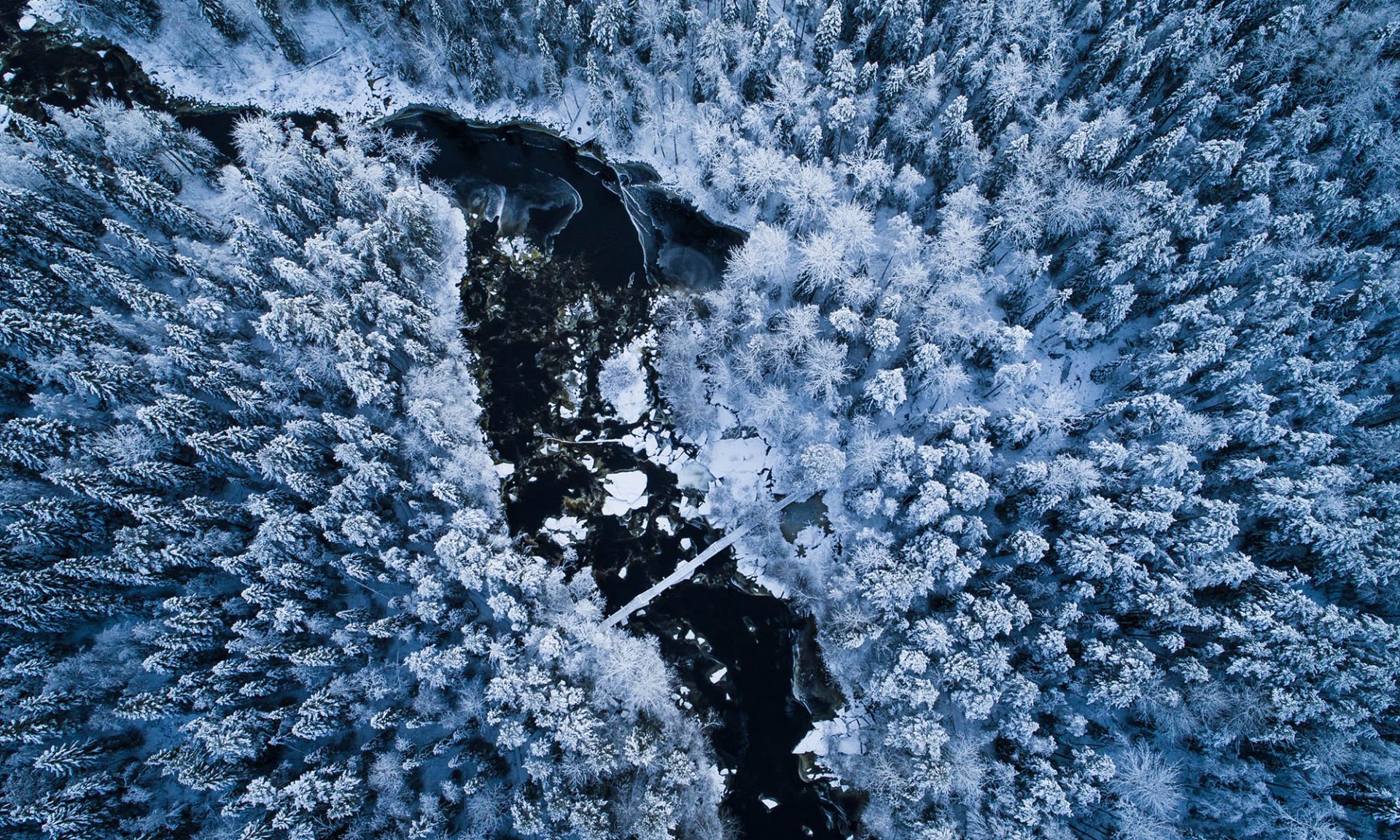 Winter scenery on Lapland