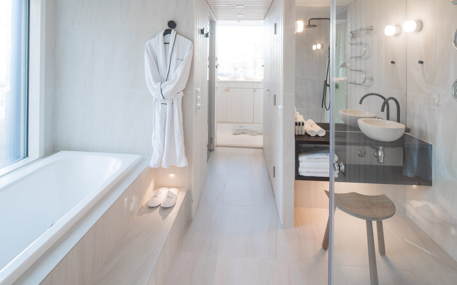 Arctic Scene Executive Suites wellness area in the Arctic TreeHouse Hotel. | Rovaniemi