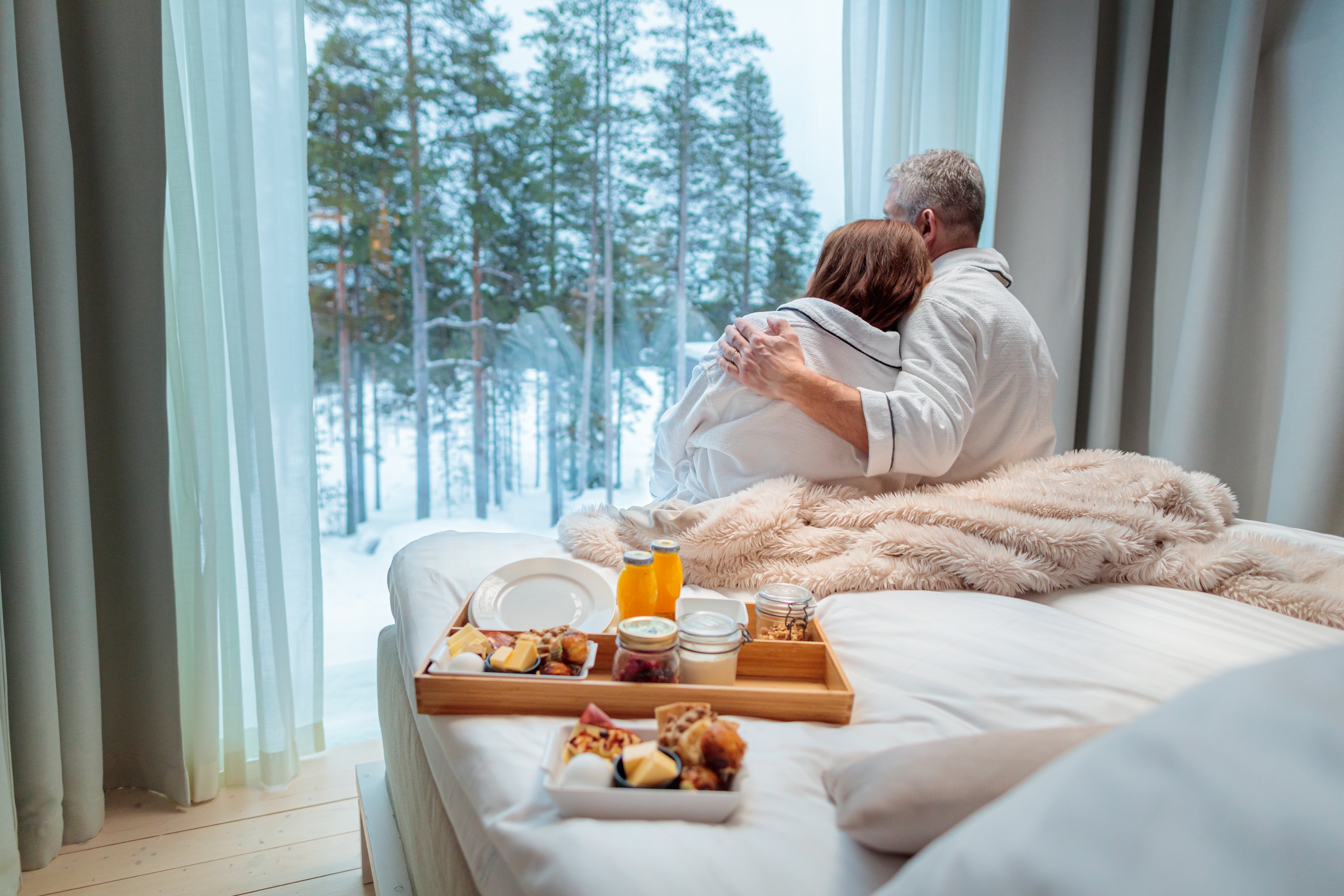 Romantic vacation in Lapland. Arctic TreeHouse Hotel.
