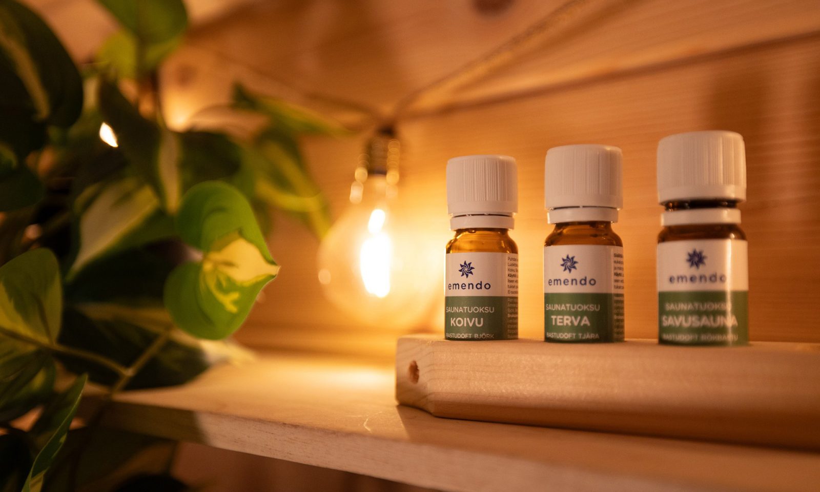 Aromatic fragrances to enhance your relaxation at the traditional Lappish Sauna at the Arctic TreeHouse Hotel.