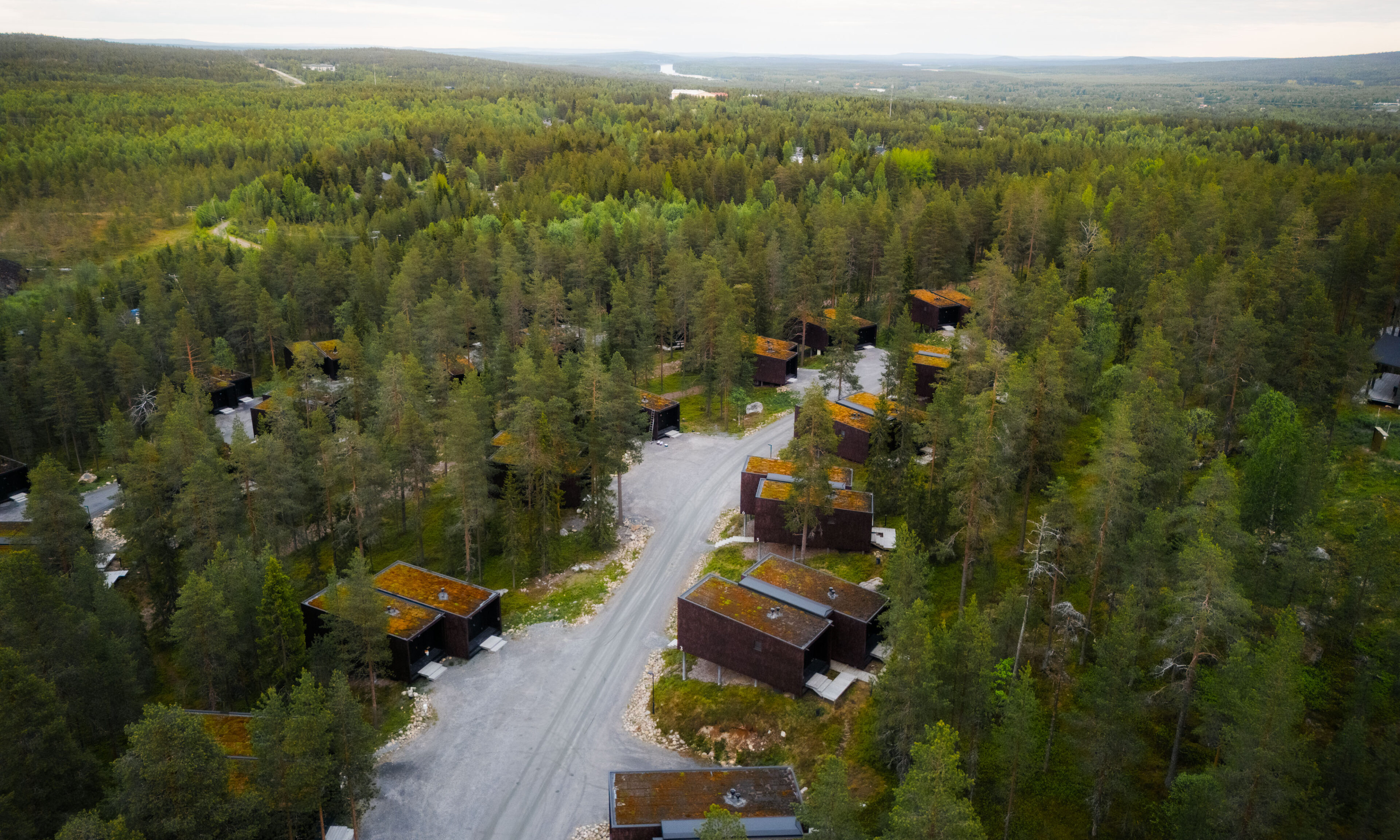Arctic TreeHouse Suites in the pine forest. Rovaniemi, Lapland.